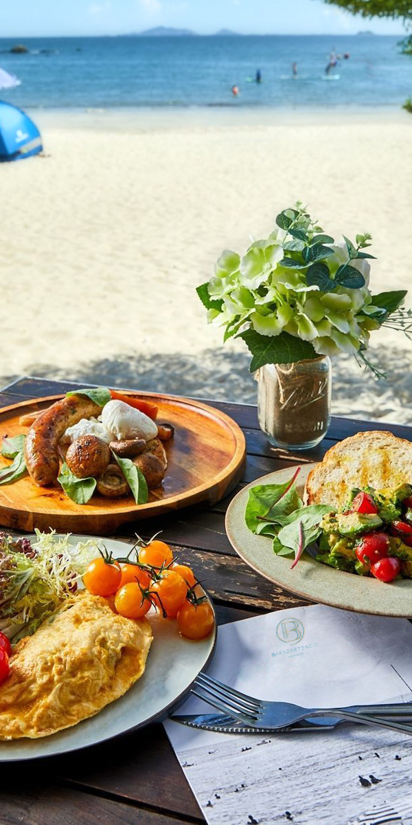 A meal on the beach